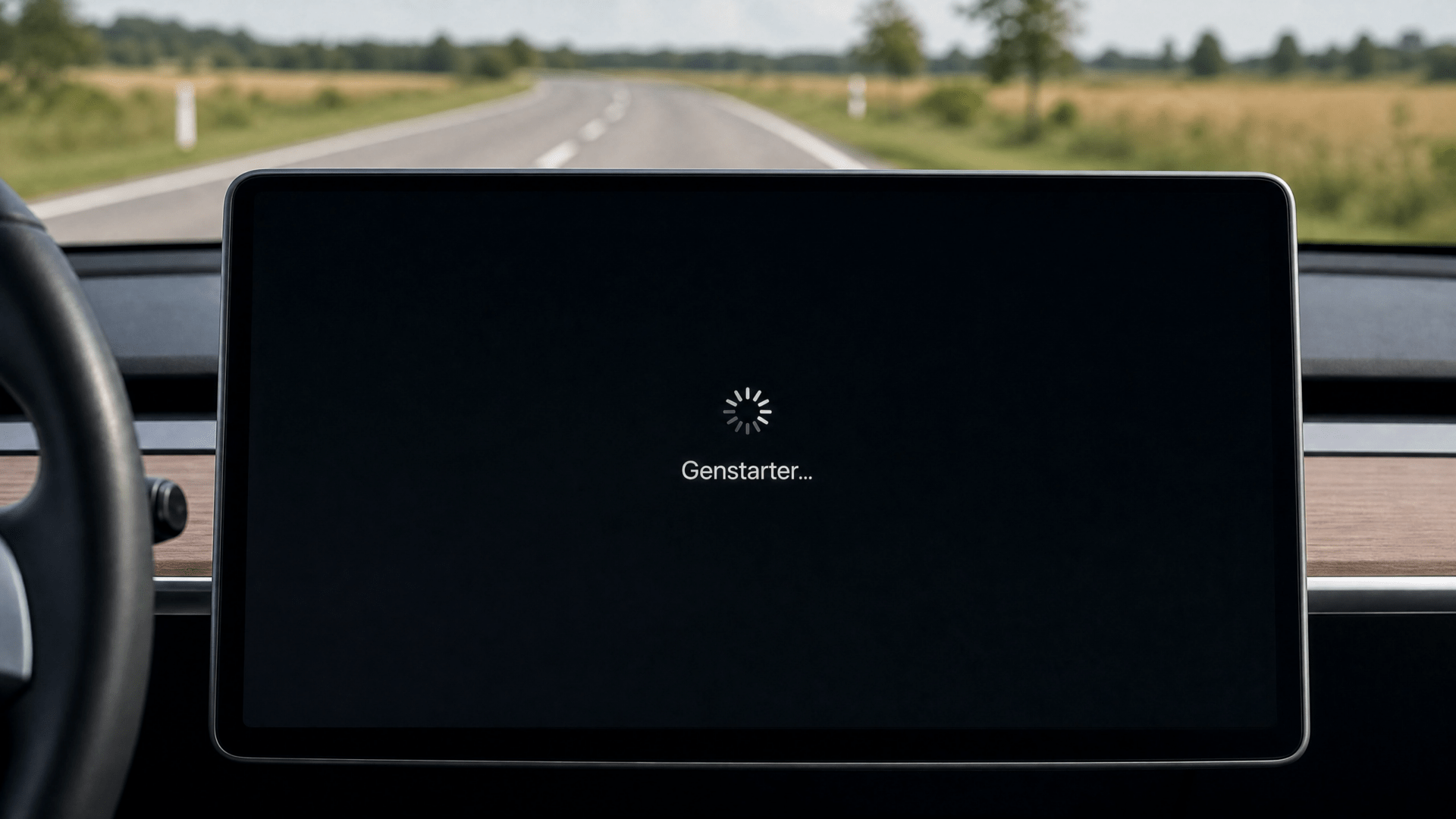 Elbilens infotainment-skærm er frosset eller genstarter under kørsel.